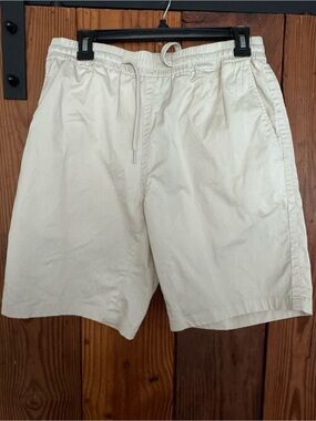 Sandro Men's Drawstring Shorts in Cream - Large